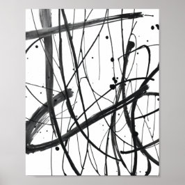 Minimalistische abstrakte Liniendrucke  Poster