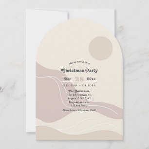 Minimalistische Abstrakte Moderne Arch Weihnachtsf Einladung