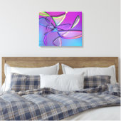 Minimalistische Abstrakte Moderne Kunst Leinwanddruck (Insitu (Schlafzimmer))