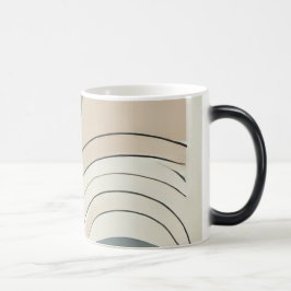 Minimalistische Abstrakte Morphing-Tasse Verwandlungstasse