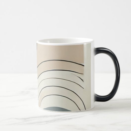 Minimalistische Abstrakte Morphing-Tasse Verwandlungstasse (Rechts)