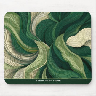 Minimalistische abstrakte Natur erdige grüne Botan Mousepad