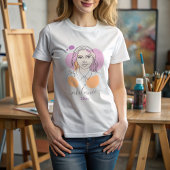 Minimalistische abstrakte Porträtkultur T-Shirt