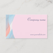 Minimalistische abstrakte QR-Code-Pastellkarte Visitenkarte (Vorderseite)