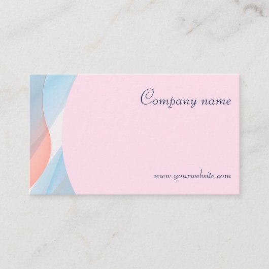 Minimalistische abstrakte QR-Code-Pastellkarte Visitenkarte (Vorderseite)