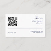 Minimalistische abstrakte QR-Code-Pastellkarte Visitenkarte (Rückseite)