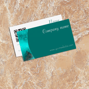 Minimalistische abstrakte QR-Karte Visitenkarte