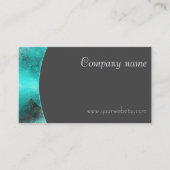 Minimalistische abstrakte QR-Visitenkarte, grün gr Visitenkarte (Vorderseite)