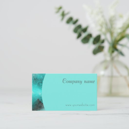 Minimalistische abstrakte QR-Visitenkarte Visitenkarte (Stehend Vorderseite)