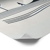 Minimalistische Abstrakte Reise-Mauer Poster (Ecke)