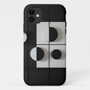 Minimalistische Abstrakte Schwarz-Weiß-Kunst Case-Mate iPhone Hülle
