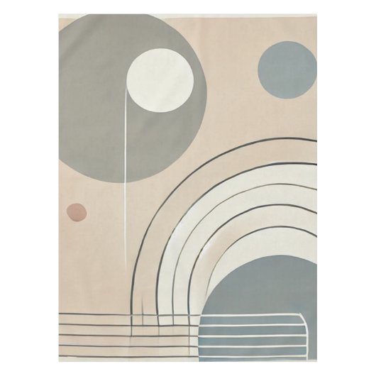 Minimalistische Abstrakte Tablette Tischdecke (Vorderseite)