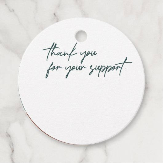 Minimalistische Abstrakte Verpackung Geschenkanhänger (Vorderseite)