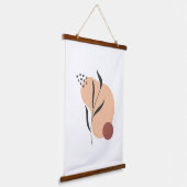 Minimalistische Abstrakte Wall Kunst Wandteppich Mit Holzrahmen (Gewinkelt)