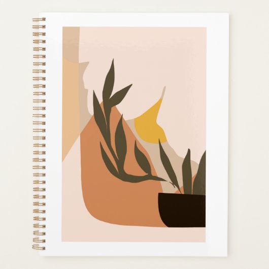 Minimalistische abstrakte Wandkunst Planer (Vorderseite)