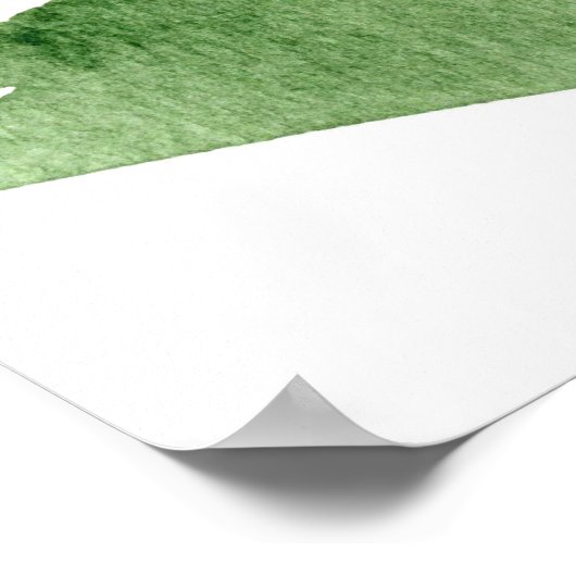 Minimalistische Abstrakte Wasserfarbenpracht Poster (Ecke)