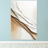 Minimalistische Abstrakte Zuflüsse Leinwanddruck (Insitu (Holzboden))