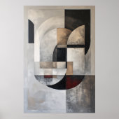 Minimalistische Abstraktion Poster (Vorne)