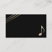 Minimalistische Achte Notensymbolmusikkarte Visitenkarte (Vorderseite)
