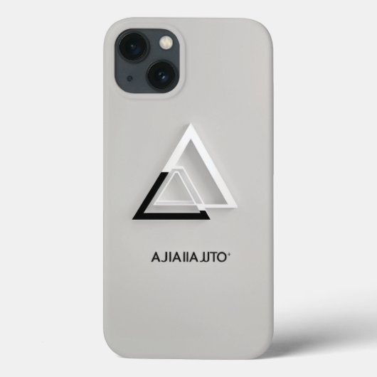 Minimalistische "Ajia"-Shop Logo iPhone Case (Rückseite)