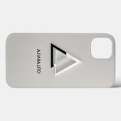 Minimalistische "Ajia"-Shop Logo iPhone Case (Rückseite (Horizontal))