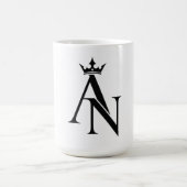 Minimalistische AK-Monogramm-Kaffeetasse Kaffeetasse (Mittel)