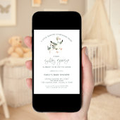 Minimalistische Alberne Gänsedusche Einladung