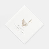 Minimalistische Alberne GänseGeburtstagspartei Serviette (Ecke)