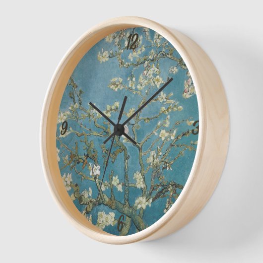 Minimalistische Almond-Blüte von Vincent van Gogh Uhr (Winkel)