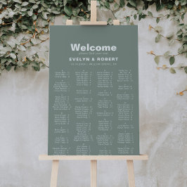 Minimalistische Alphabetisierungskarte Poster