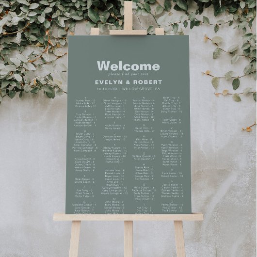 Minimalistische Alphabetisierungskarte Poster