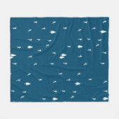 Minimalistische Alpinisten Skifahren Fleecedecke (Vorderseite (Horizontal))