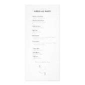 Minimalistische Ampersand-Hochzeit | Programm | QR (Hinten)