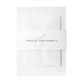 Minimalistische Ampersand-NamenWedding Einladungsbanderole