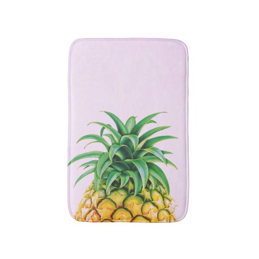 Minimalistische Ananas Badematte (Vorderseite Vertikal)
