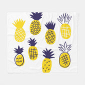 Minimalistische Ananas, buntes abstraktes Design. Fleecedecke (Vorderseite (Horizontal))
