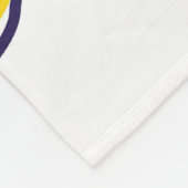 Minimalistische Ananas, buntes abstraktes Design. Fleecedecke (Ecke)