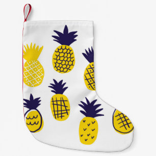 Minimalistische Ananas, buntes abstraktes Design. Kleiner Weihnachtsstrumpf
