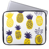 Minimalistische Ananas, buntes abstraktes Design. Laptopschutzhülle (Vorderseite)
