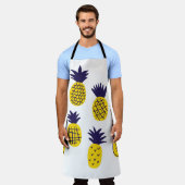 Minimalistische Ananas, buntes abstraktes Design. Schürze (Getragen)