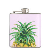 Minimalistische Ananas Flachmann (Vorderseite)