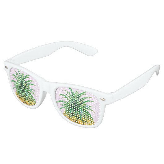 Minimalistische Ananas Partybrille (Schrägansicht)