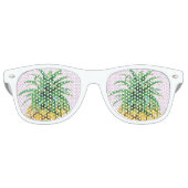 Minimalistische Ananas Partybrille (Vorderseite)