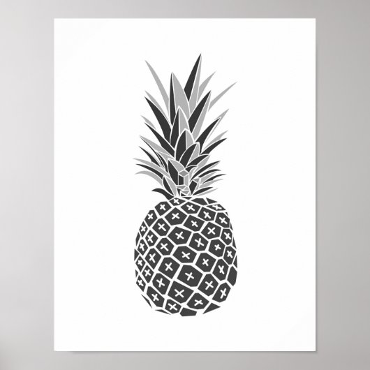 Minimalistische Ananas Poster (Vorne)