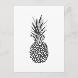 Minimalistische Ananas Postkarte