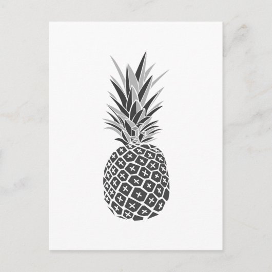 Minimalistische Ananas Postkarte (Vorderseite)