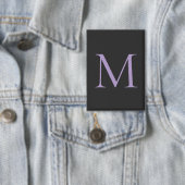 Minimalistische Anfangsbuchstaben Monogram modern Button (Insitu)