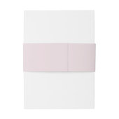 Minimalistische Anfangsdatum Pastel Rote Hochzeit Einladungsbanderole (Rückseitenbeispiel)