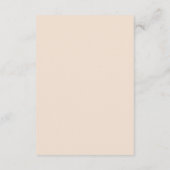 Minimalistische Angaben zu Boho Pampas Gras Begleitkarte (Rückseite)