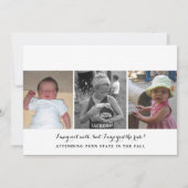 Minimalistische Ankündigung 2023 Foto Abschluss (Rückseite)